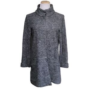 Pure Jill J. Jill Women’s XSmall Gray Wool Blend Cardigan Sweater Snap Button